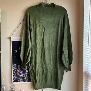 Soft Grunge Sweater Dress | Color: Green | Size: M | Pm-30269406'S Closet